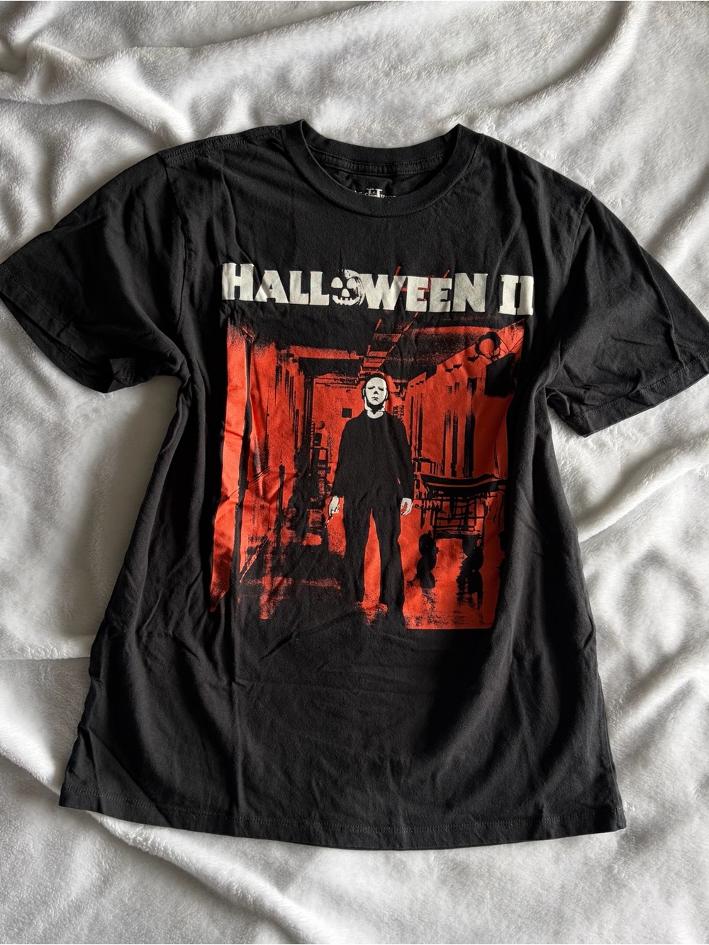 Halloween II Michael Myers Black Graphic Short Sleeve T-Shirt Men’s Large